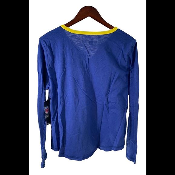 NFL Women's Long Sleeve V-Neck Tee Rams - Regular - Picture 2 of 2